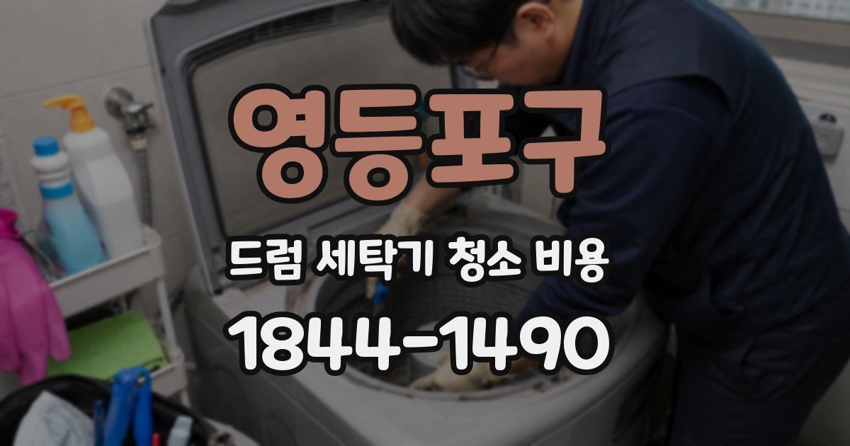 영등포구 드럼 세탁기 청소 비용