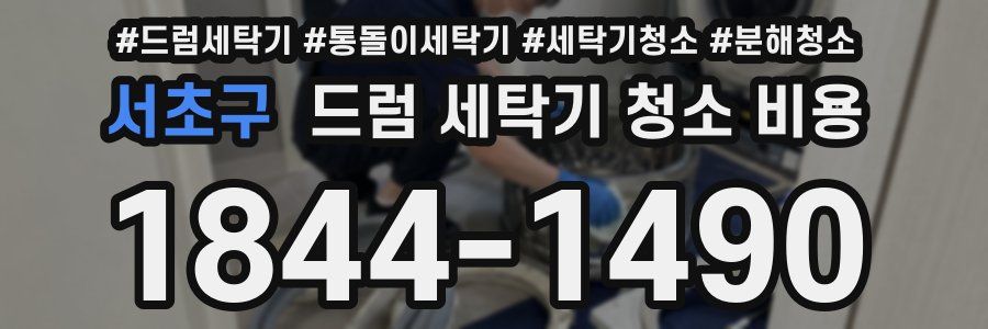 서초구 드럼 세탁기 청소 비용