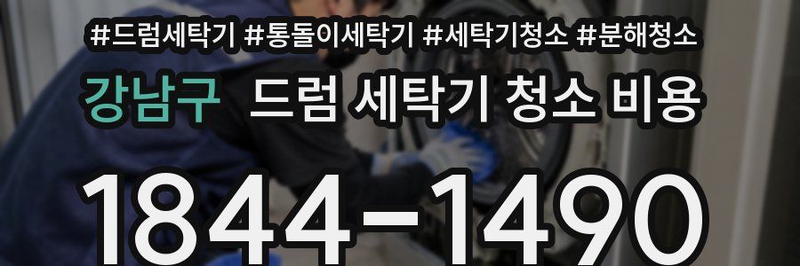 강남구 드럼 세탁기 청소 비용