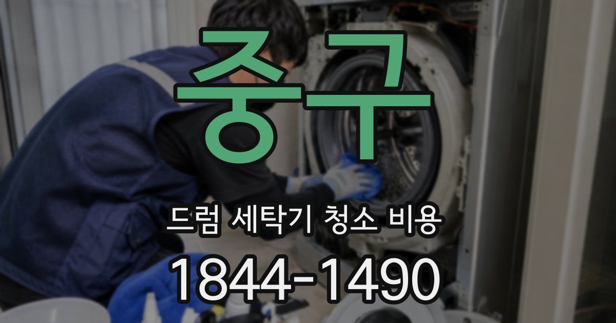 중구 드럼 세탁기 청소 비용