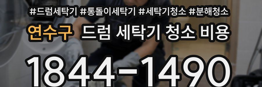 연수구 드럼 세탁기 청소 비용
