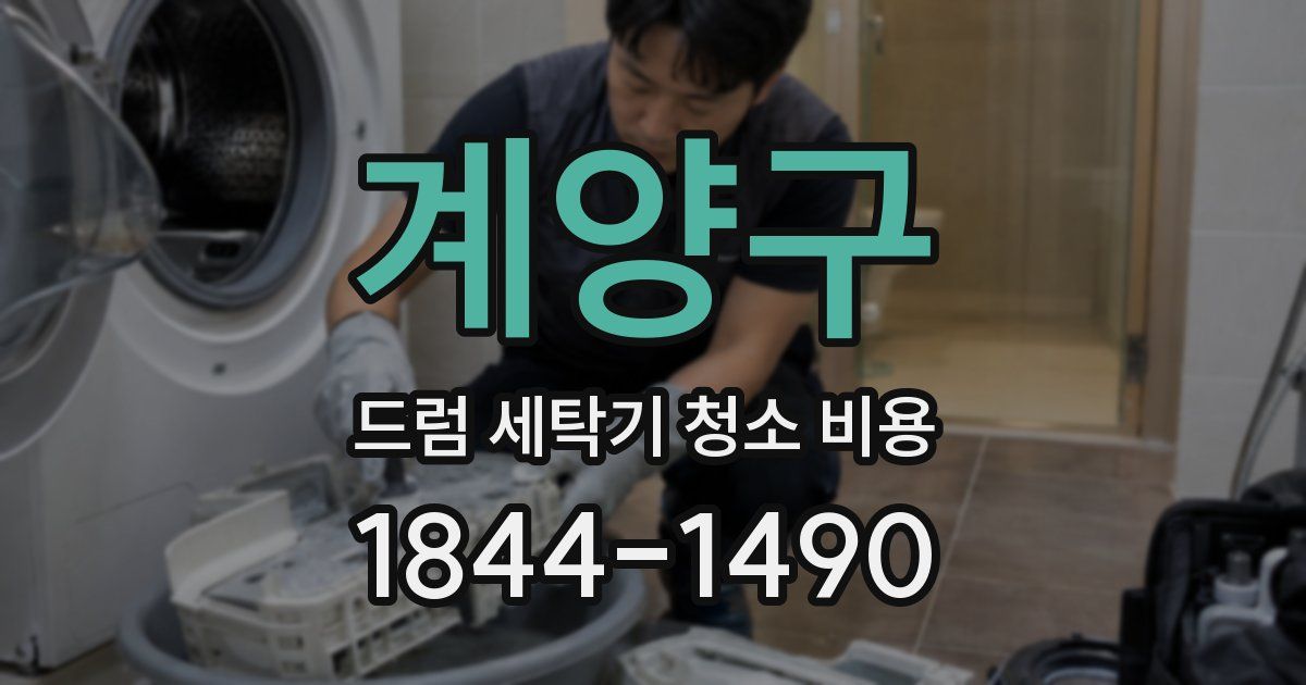계양구 드럼 세탁기 청소 비용