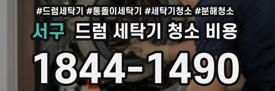 서구 드럼 세탁기 청소 비용