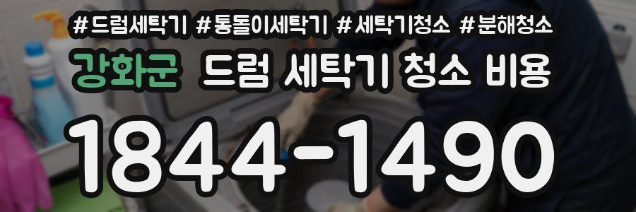 강화군 드럼 세탁기 청소 비용