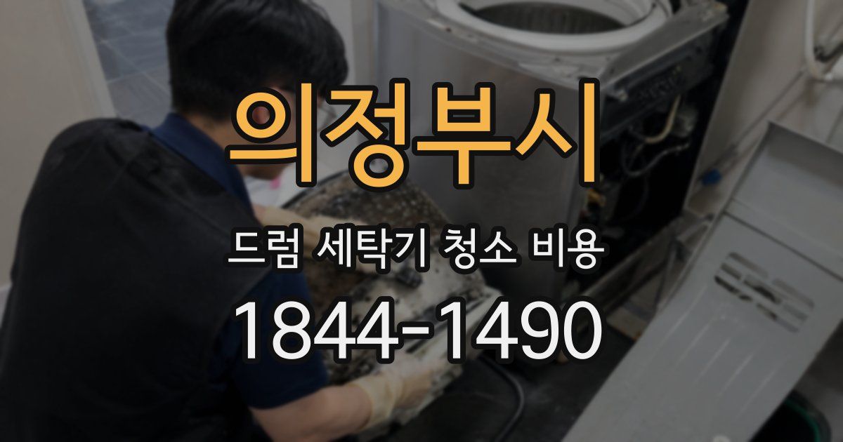 의정부시 드럼 세탁기 청소 비용