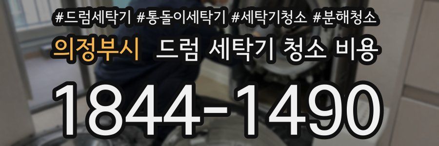 의정부시 드럼 세탁기 청소 비용