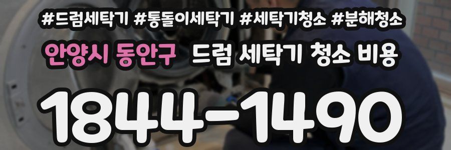 안양시 동안구 드럼 세탁기 청소 비용