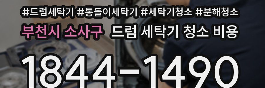 부천시 소사구 드럼 세탁기 청소 비용