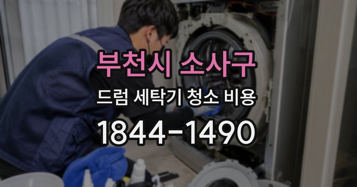 부천시 소사구 드럼 세탁기 청소 비용