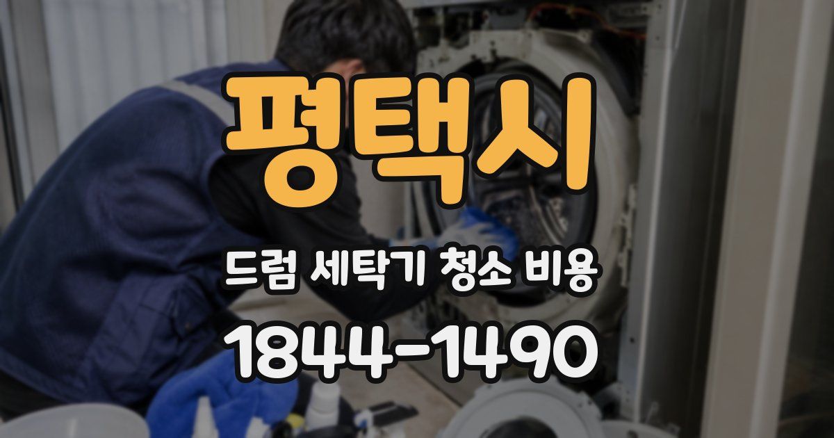 평택시 드럼 세탁기 청소 비용