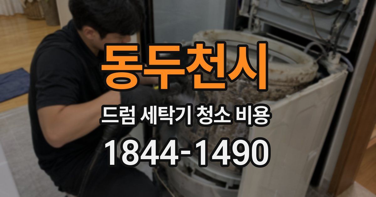 동두천시 드럼 세탁기 청소 비용