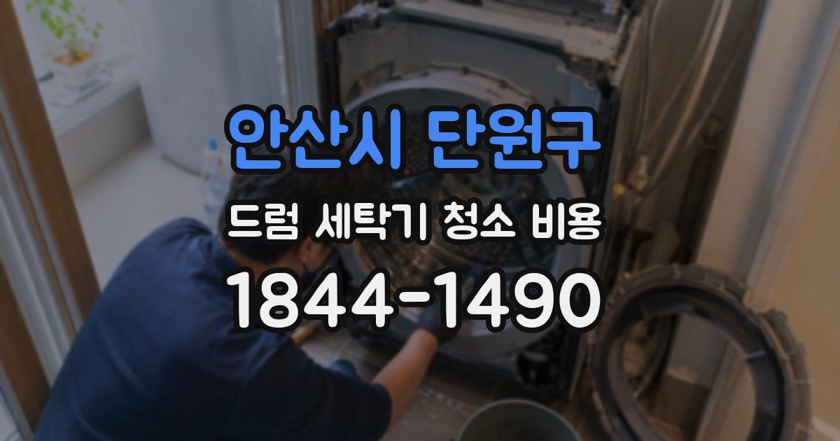 안산시 단원구 드럼 세탁기 청소 비용