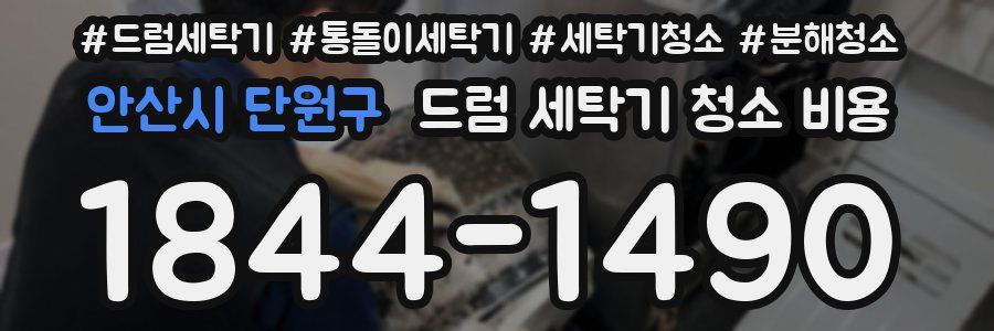 안산시 단원구 드럼 세탁기 청소 비용
