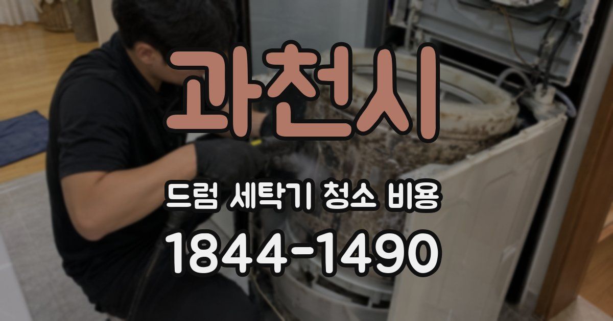 과천시 드럼 세탁기 청소 비용