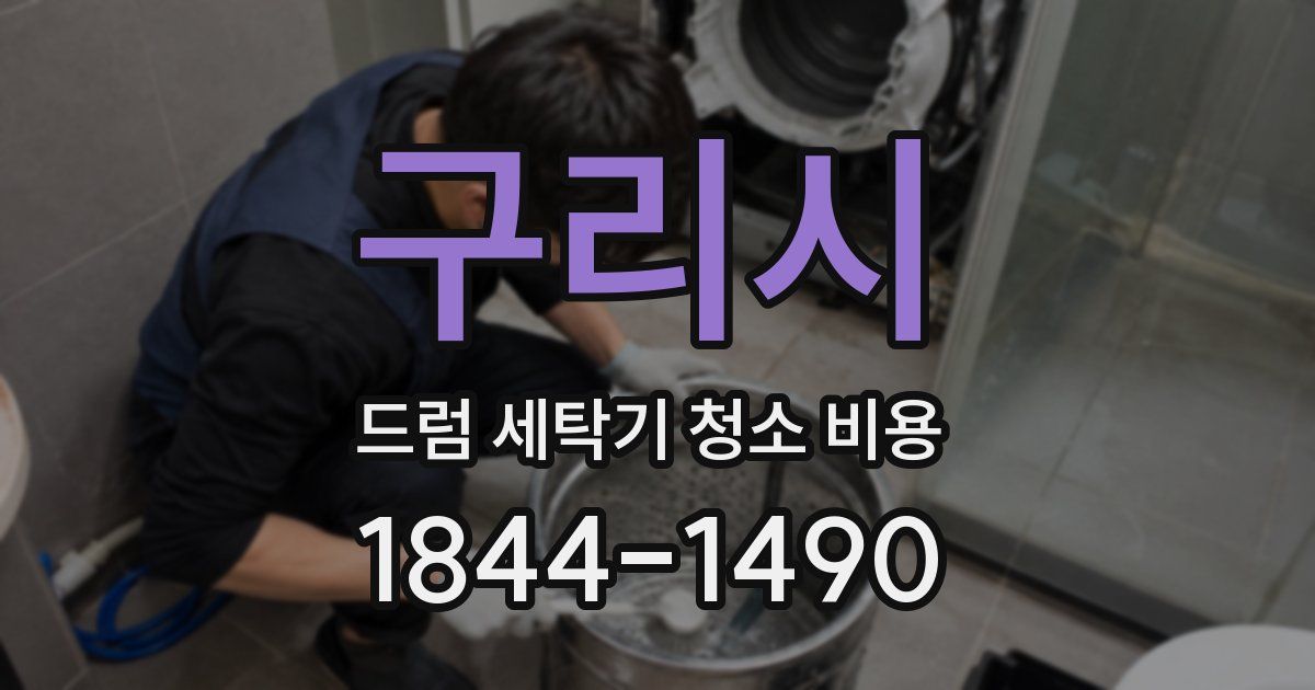 구리시 드럼 세탁기 청소 비용