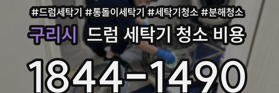 구리시 드럼 세탁기 청소 비용