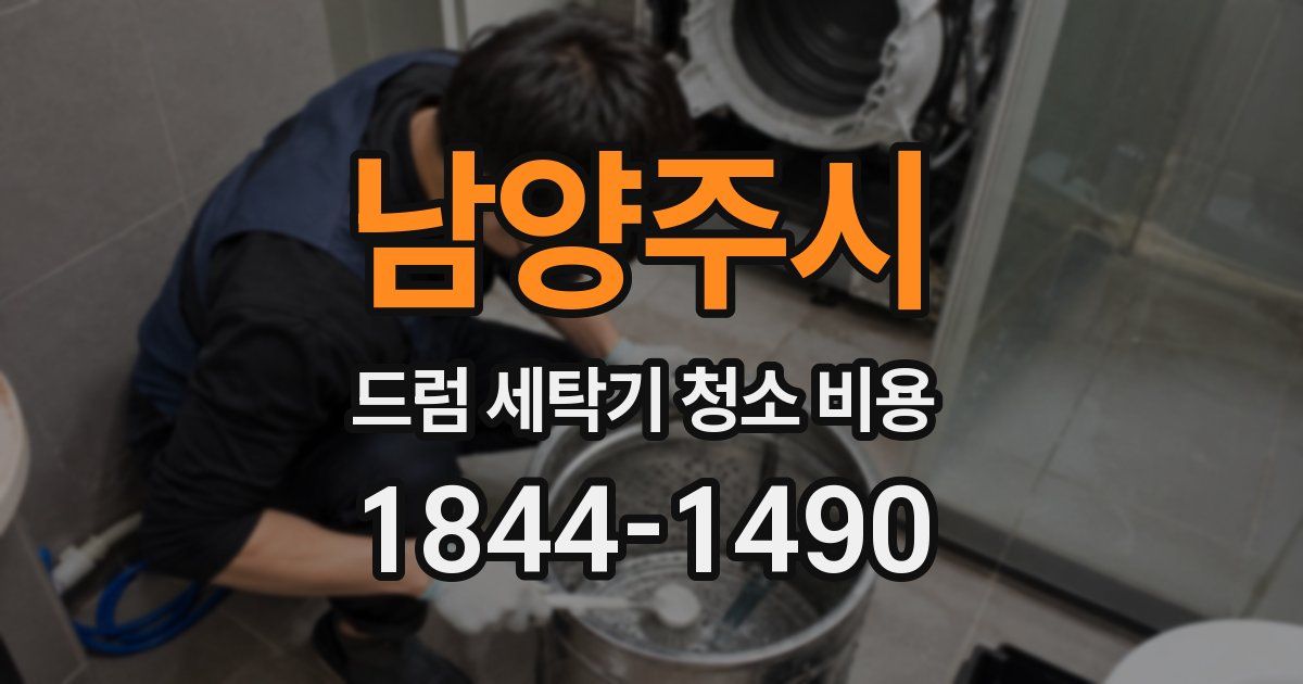 남양주시 드럼 세탁기 청소 비용
