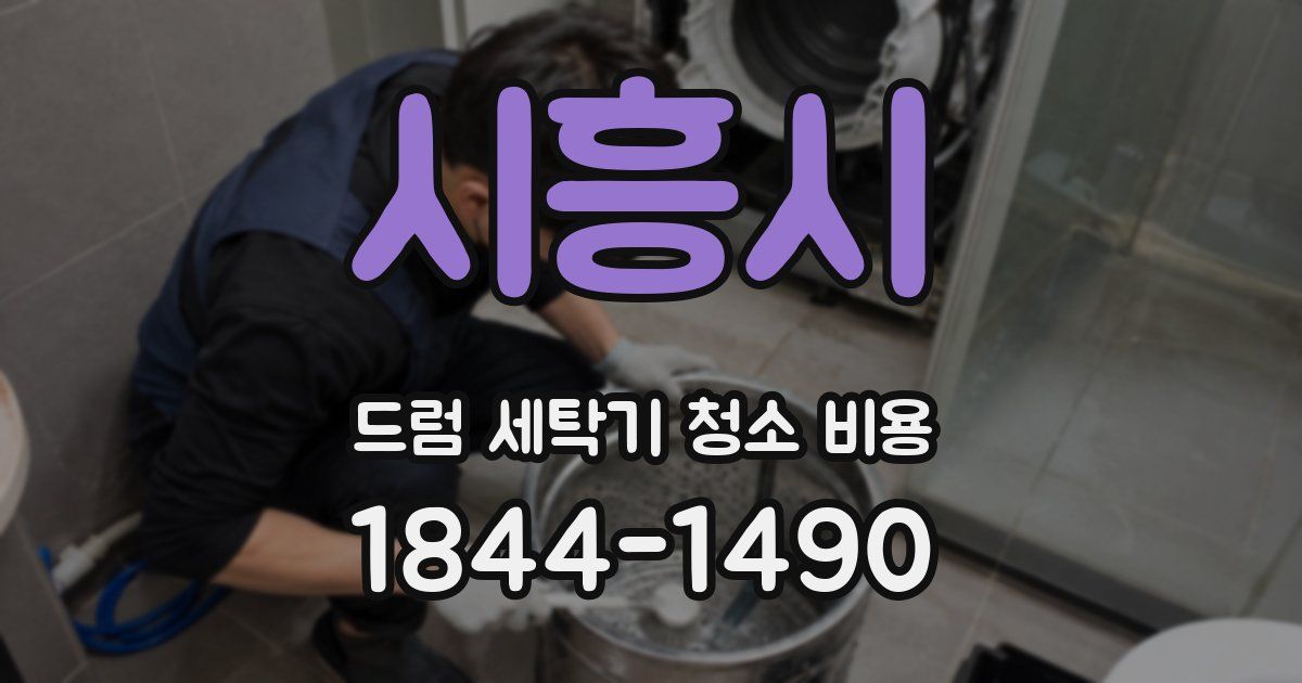 시흥시 드럼 세탁기 청소 비용