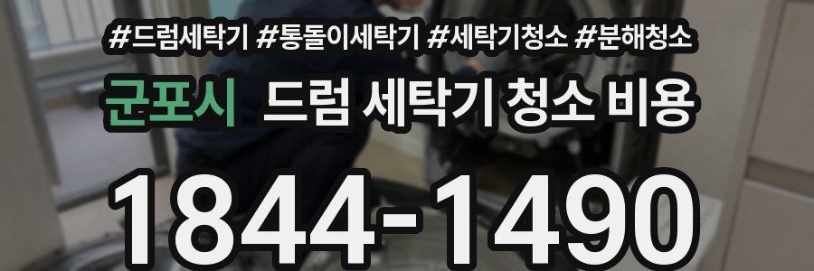 군포시 드럼 세탁기 청소 비용