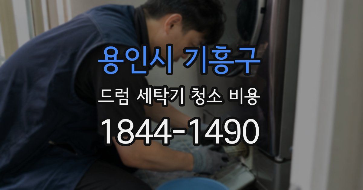 용인시 기흥구 드럼 세탁기 청소 비용