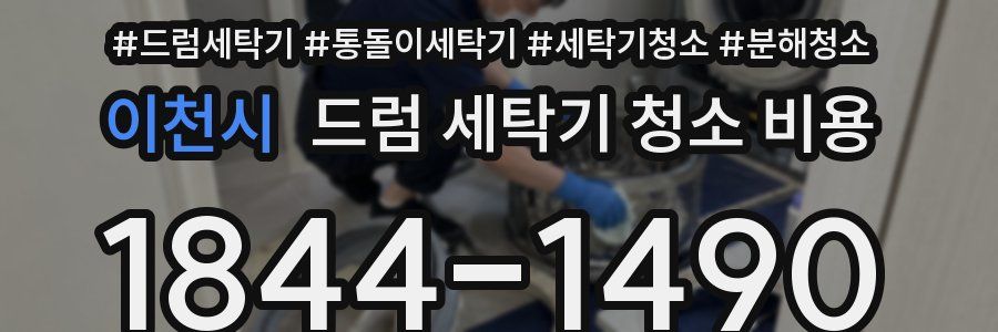 이천시 드럼 세탁기 청소 비용
