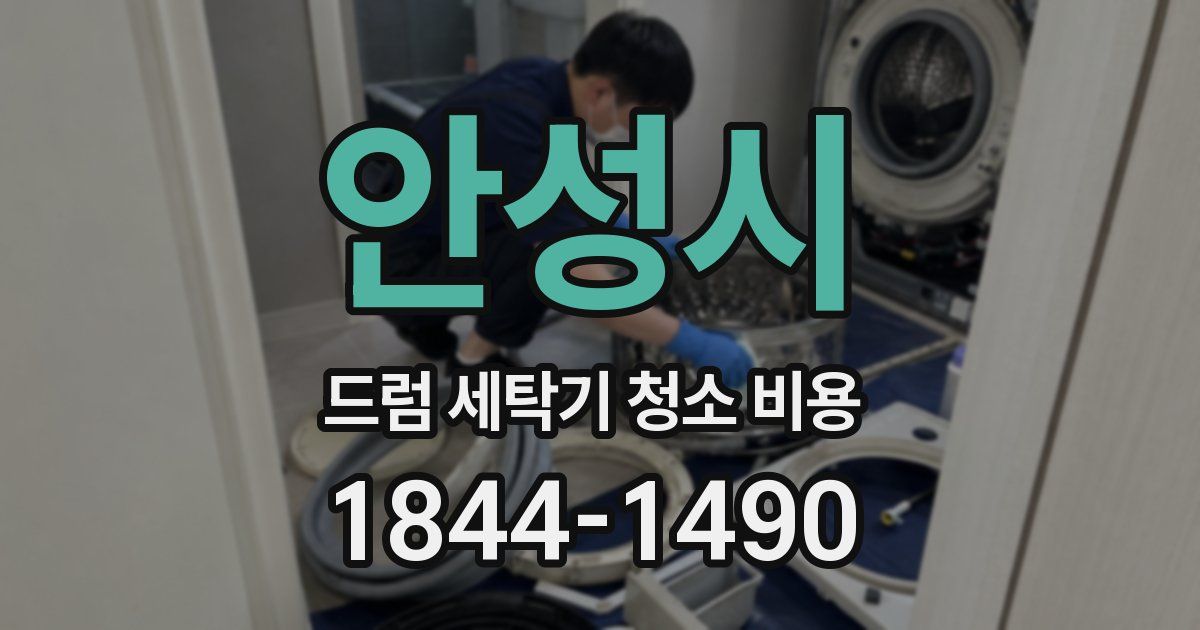 안성시 드럼 세탁기 청소 비용