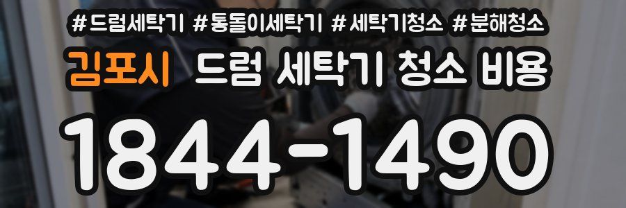 김포시 드럼 세탁기 청소 비용