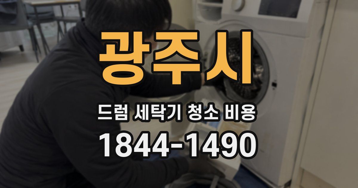 광주시 드럼 세탁기 청소 비용