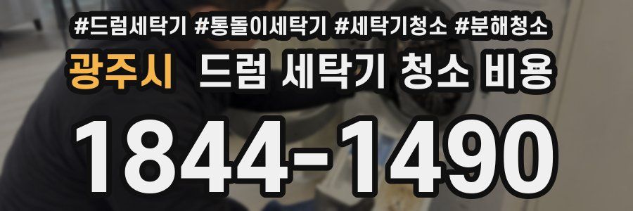 광주시 드럼 세탁기 청소 비용