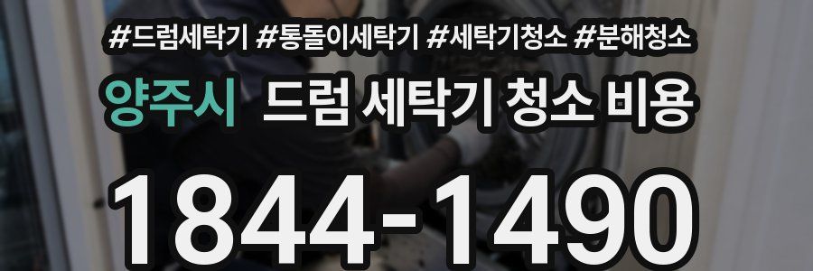 양주시 드럼 세탁기 청소 비용