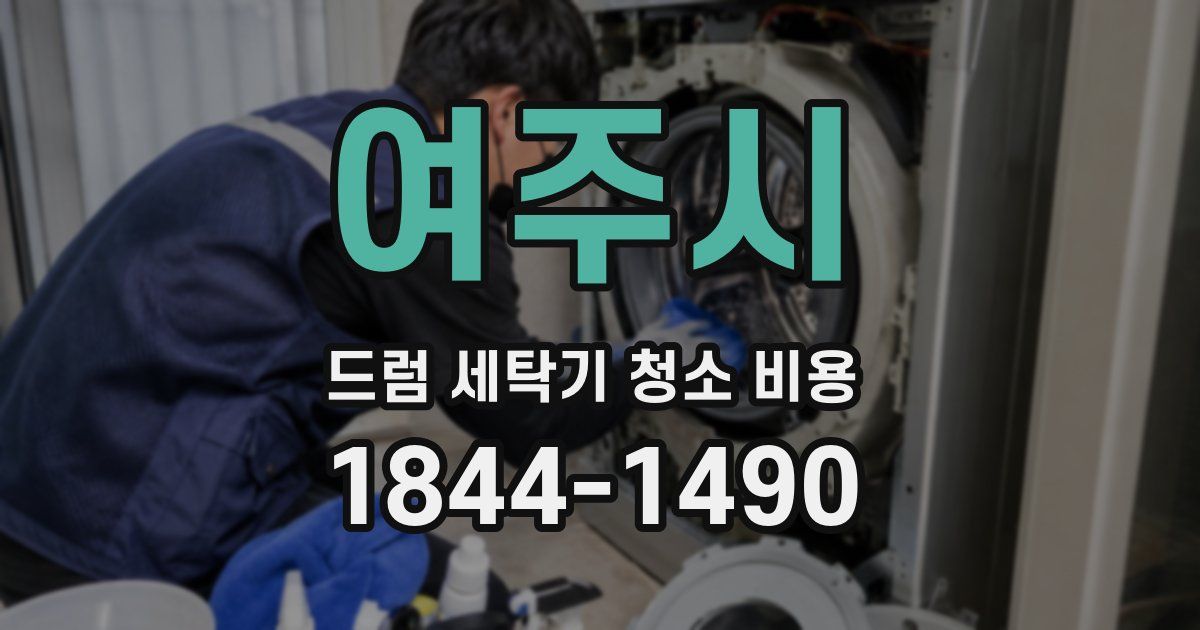여주시 드럼 세탁기 청소 비용
