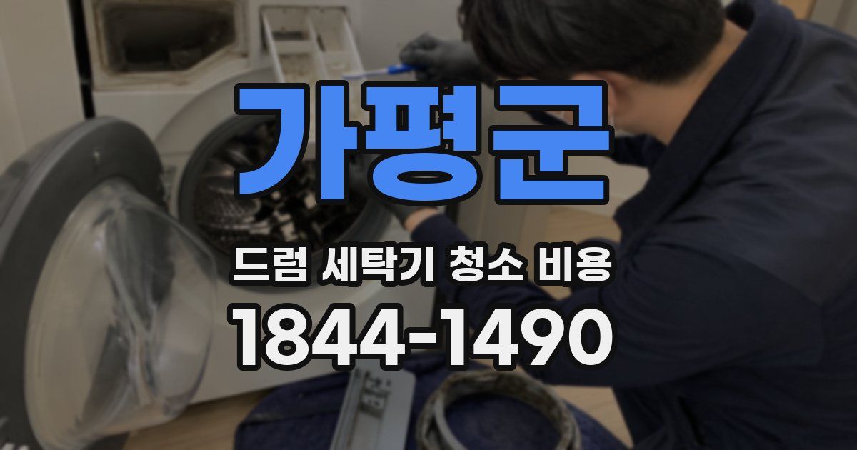 가평군 드럼 세탁기 청소 비용