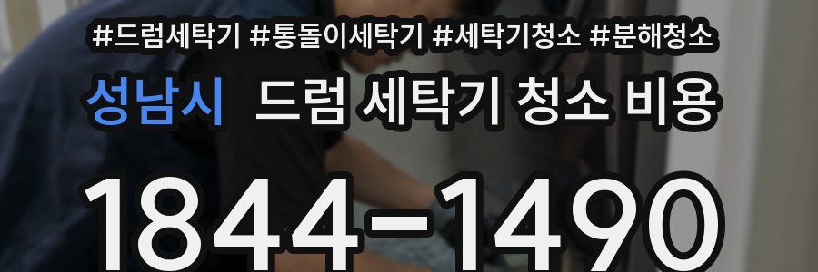 성남시 드럼 세탁기 청소 비용