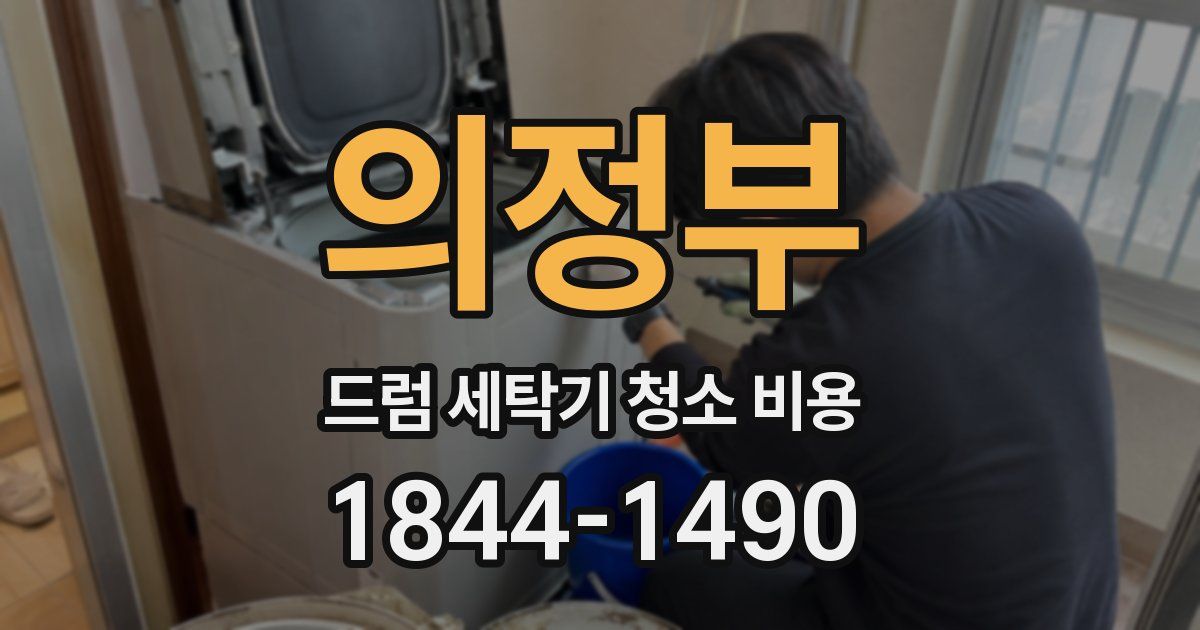 의정부 드럼 세탁기 청소 비용