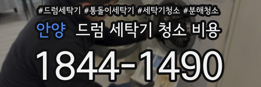 안양 드럼 세탁기 청소 비용
