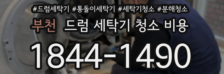 부천 드럼 세탁기 청소 비용