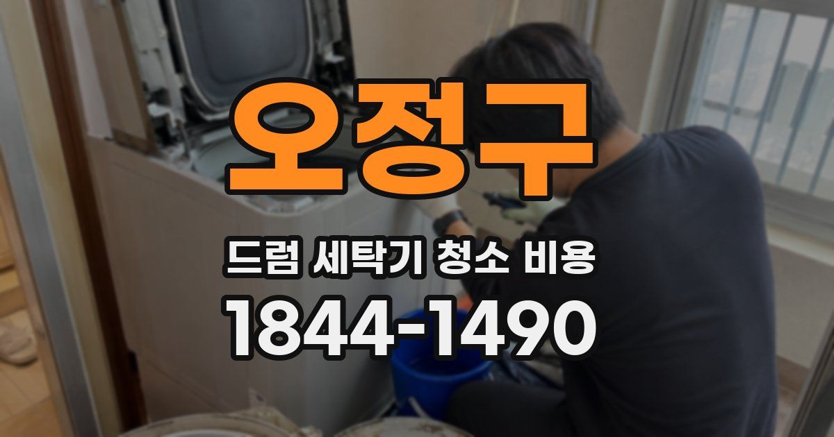 오정구 드럼 세탁기 청소 비용
