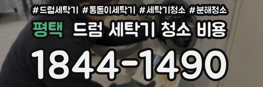 평택 드럼 세탁기 청소 비용