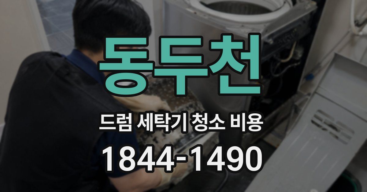 동두천 드럼 세탁기 청소 비용