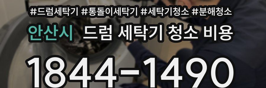 안산시 드럼 세탁기 청소 비용
