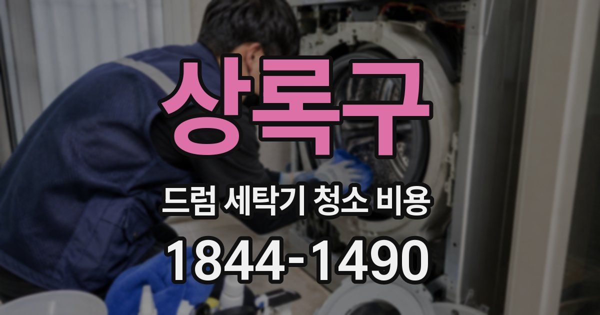 상록구 드럼 세탁기 청소 비용