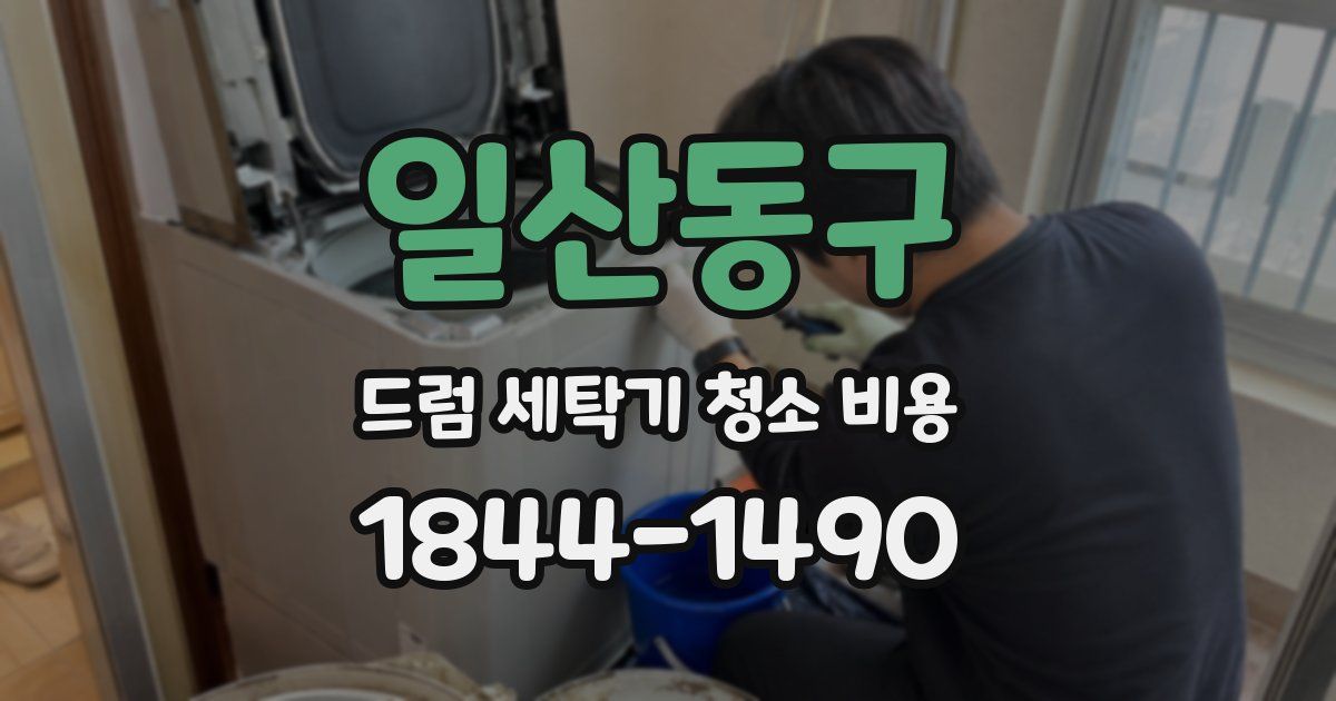 일산동구 드럼 세탁기 청소 비용