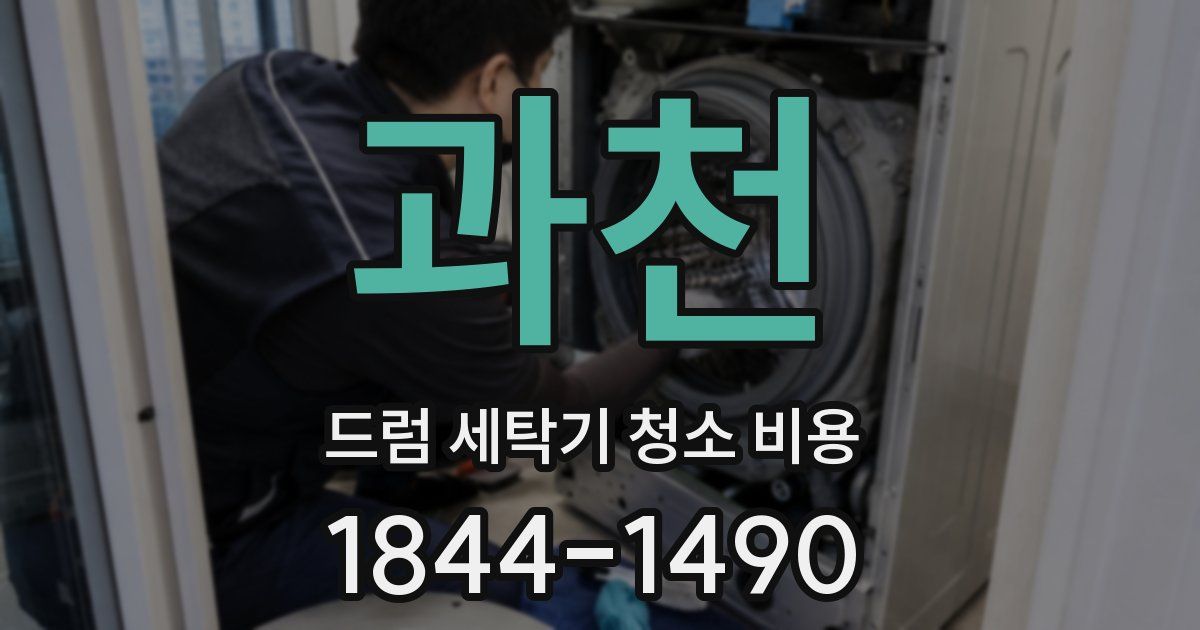 과천 드럼 세탁기 청소 비용
