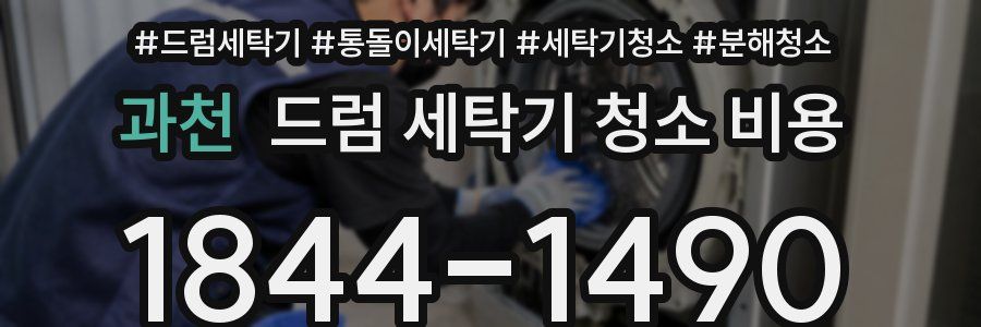 과천 드럼 세탁기 청소 비용