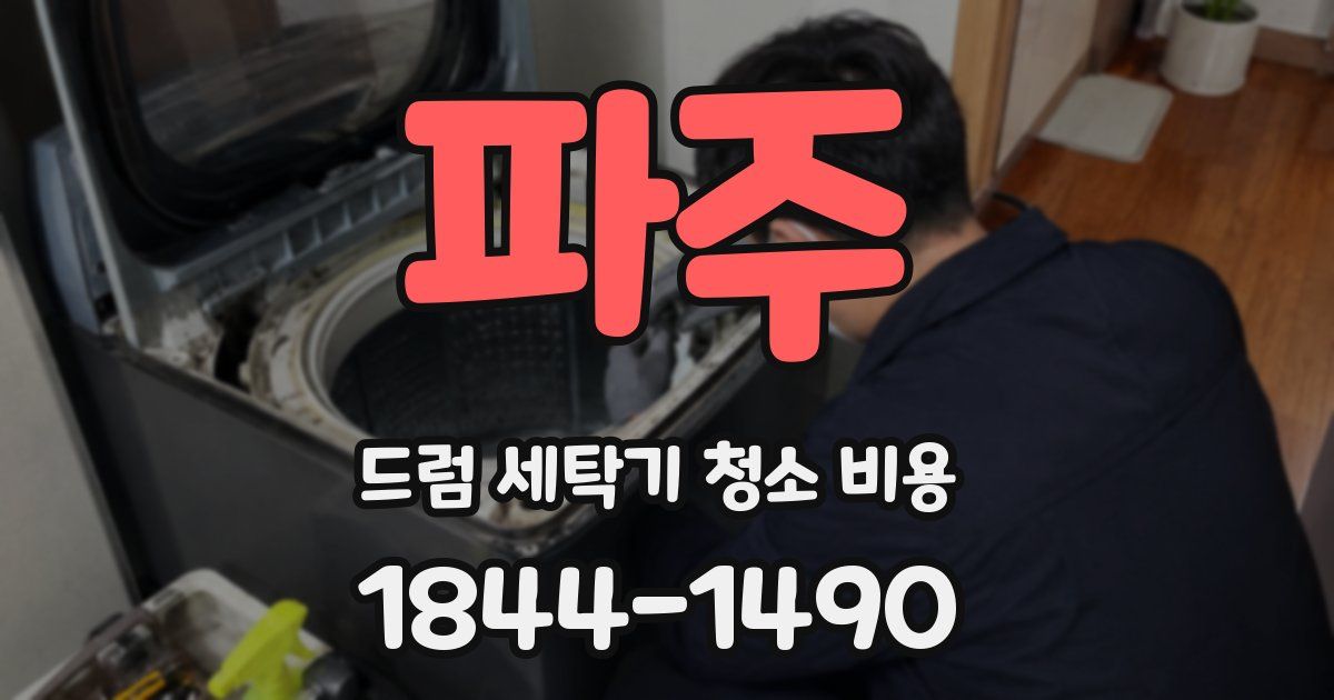 파주 드럼 세탁기 청소 비용