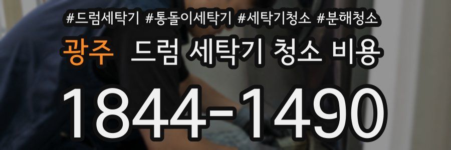 광주 드럼 세탁기 청소 비용