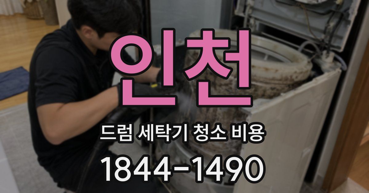 인천 드럼 세탁기 청소 비용