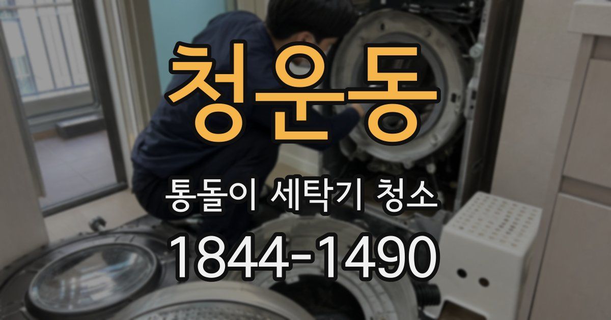 청운동 통돌이 세탁기 청소