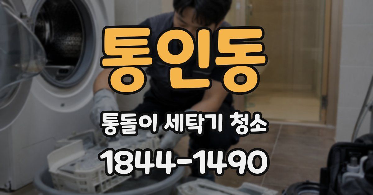 통인동 통돌이 세탁기 청소