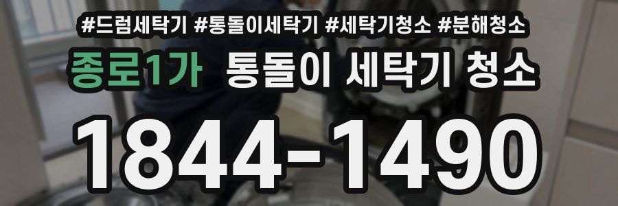 종로1가 통돌이 세탁기 청소